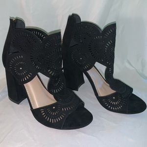 DSW Black Heeled Sandal